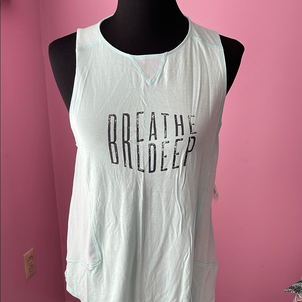 Champion White Sleeveless Muscle Tee Relaxed Fit